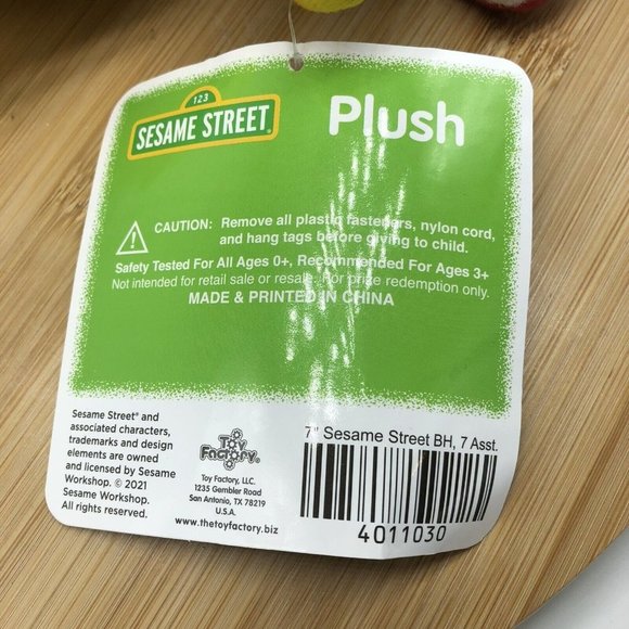 SESAME STREET Bert 10" Plush Stuffed Animal NWT‎ Toy Doll - Picture 5 of 5